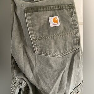 Carhartt relaxed fit green pants